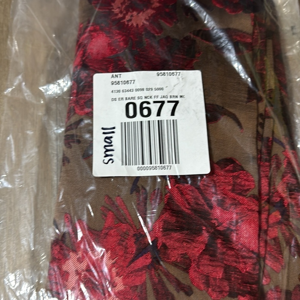 NWT! Anthropologie Endless Rose Square-Neck Jacquard Fit & Flare Mini Dress 🍟 - Picture 7 of 7